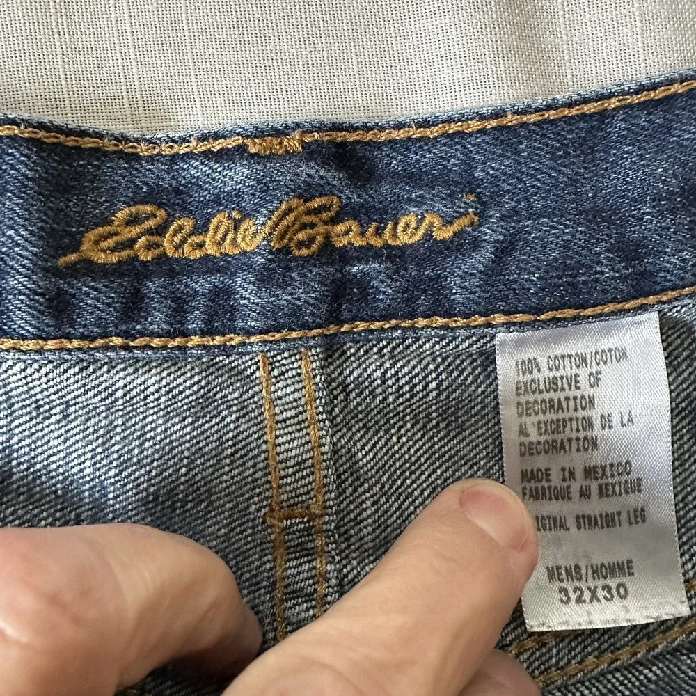 Eddie Bauer Blue Jeans 32x30 Workwear Hunting‎ Horses Classic